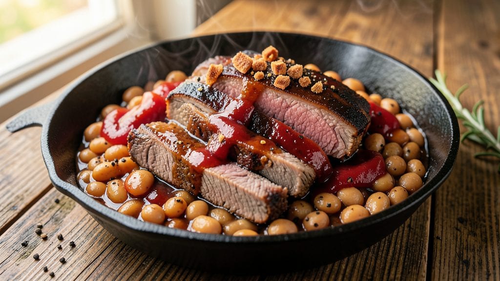 Baked Beans With Brisket Recipe: Slow-Cooked Smoky-Sweet Harmony