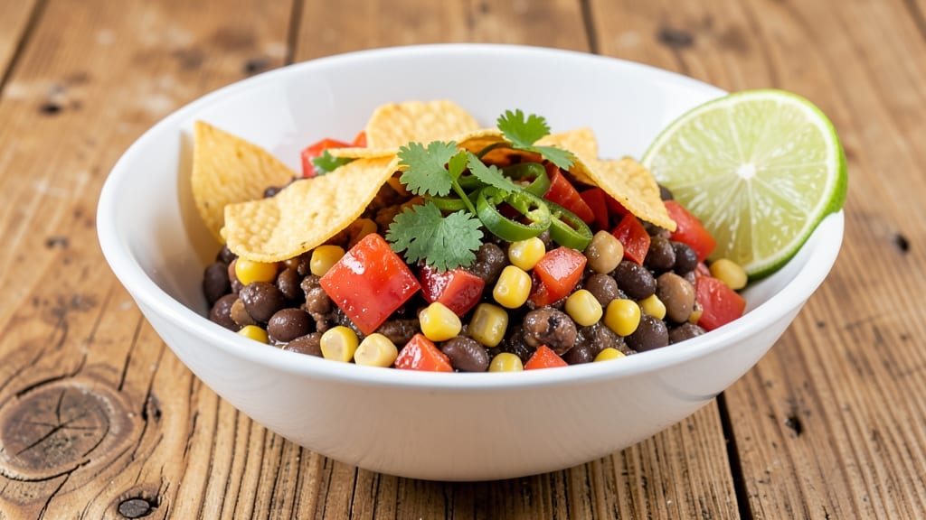 Black Bean, Corn, and Rotel Salsa Recipe: Spicy Southwestern Dip With Crunchy Topping