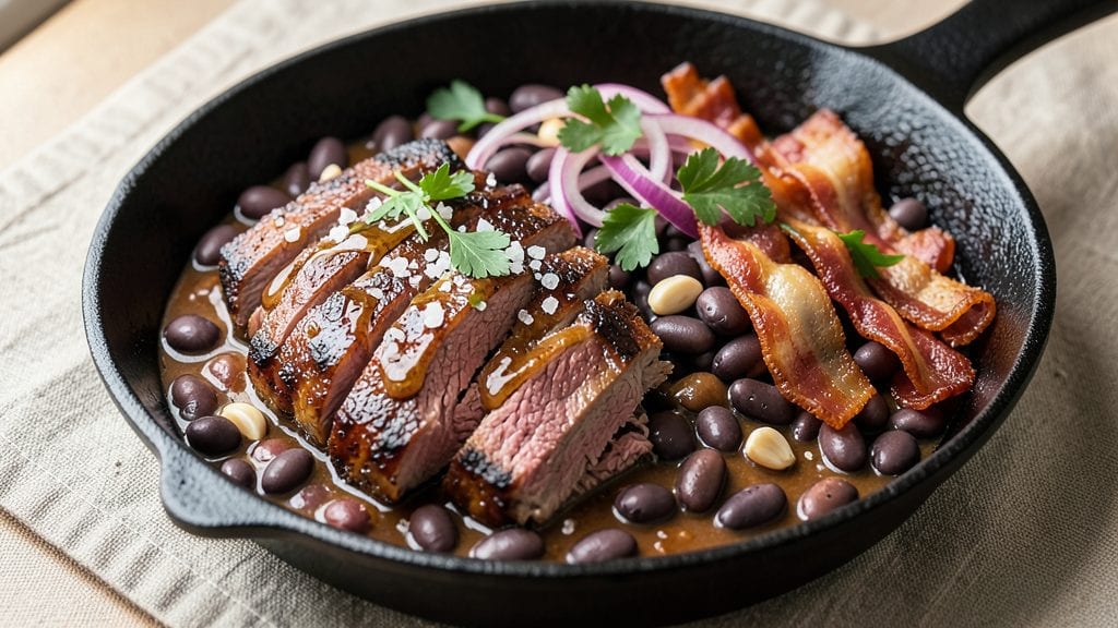 Brisket Beans Recipe: Smoky-Sweet One-Pan Tradition With Bacon Crunch
