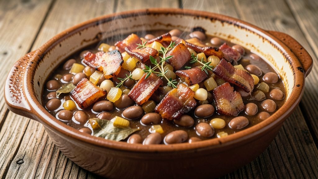 British Beans Recipe: Herb-Infused Stew With Buttery Crispy Top