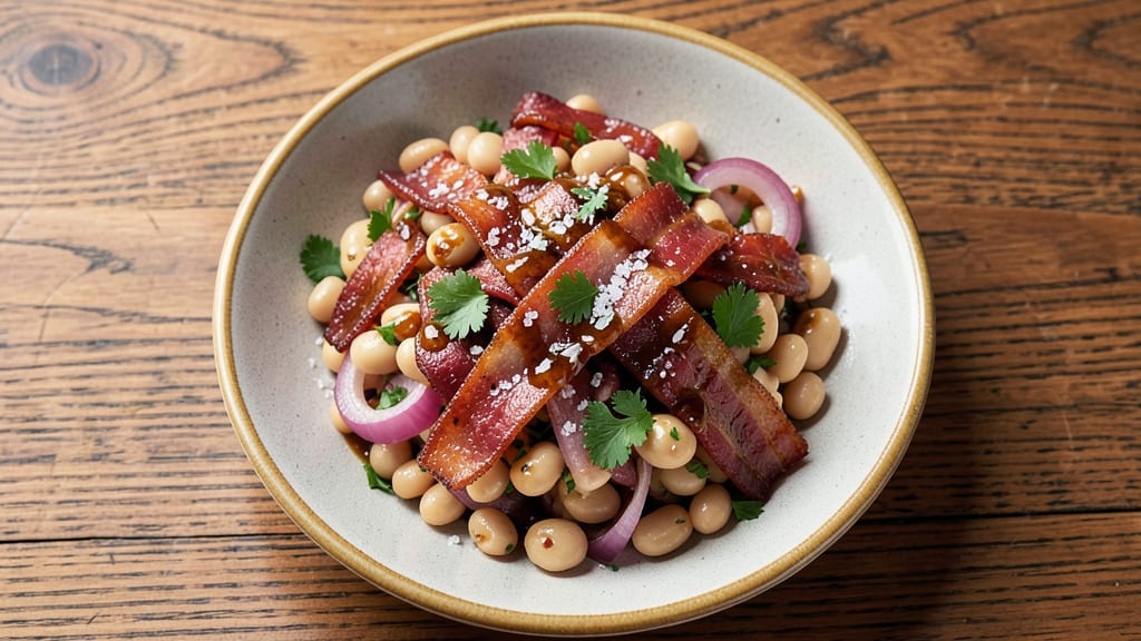 Bush's Best Bean Salad Recipe: Crispy Bacon and Molasses-Kissed Beans