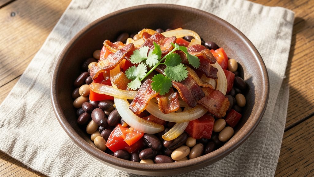 Bush's Copycat Chili Beans Recipe: Smoky Bacon Crunch Over Rich Tomato Base