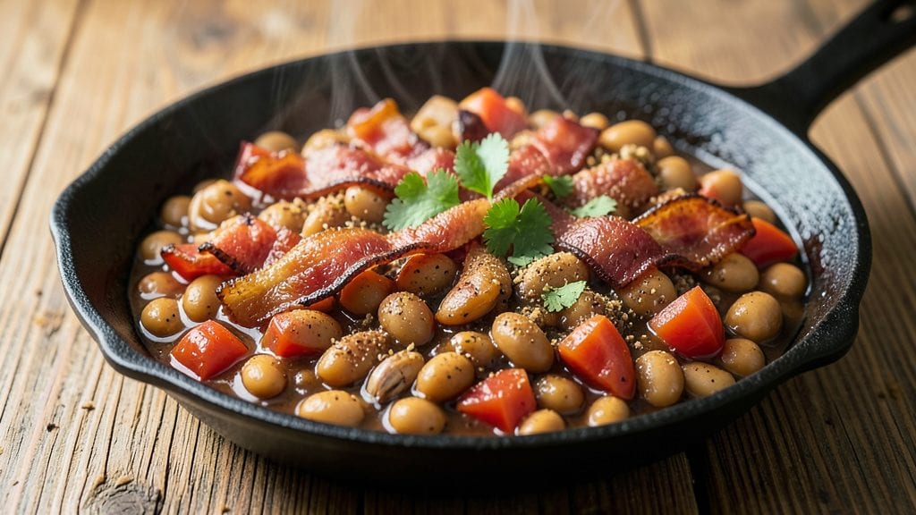 Bush's Southwestern Style Pinto Beans Recipe: Cumin-Toasted Spice and Bacon Crunch