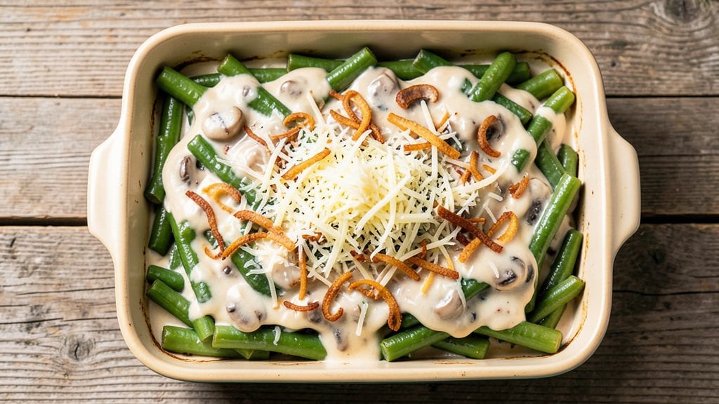 Campbell's Canned Green Bean Casserole Recipe: 1950s-Style Comfort with Crunchy Topping