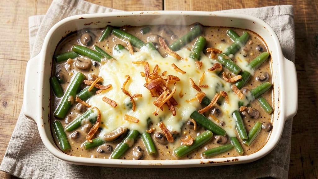 Campbell's Green Beans Casserole Recipe With Canned Green Beans: Crispy Top, Creamy Mushroom Dream