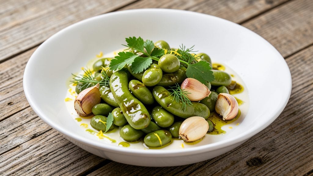 Canned Fava Beans Recipe: Lemon-Garlic Blanched Brightness