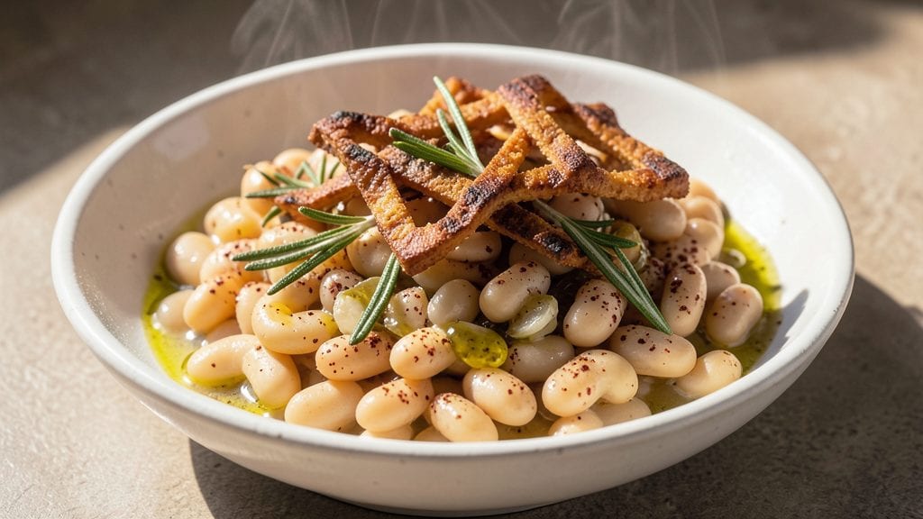Canned White Beans Recipe: Smoky Garlic Roast With Crispy Bacon Bits