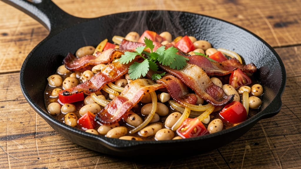 Crazy Beans Recipe: Smoky Chipotle Heat With Crispy Bacon Bits