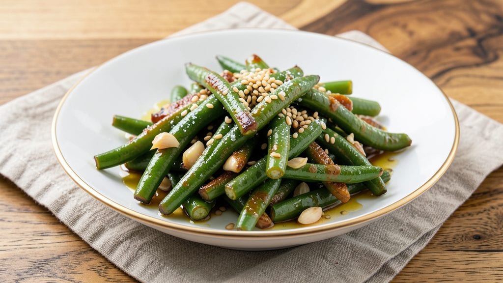 Din Tai Fung Green Beans Copycat Recipe: Crispy-Tender Blanched With Garlic Oil