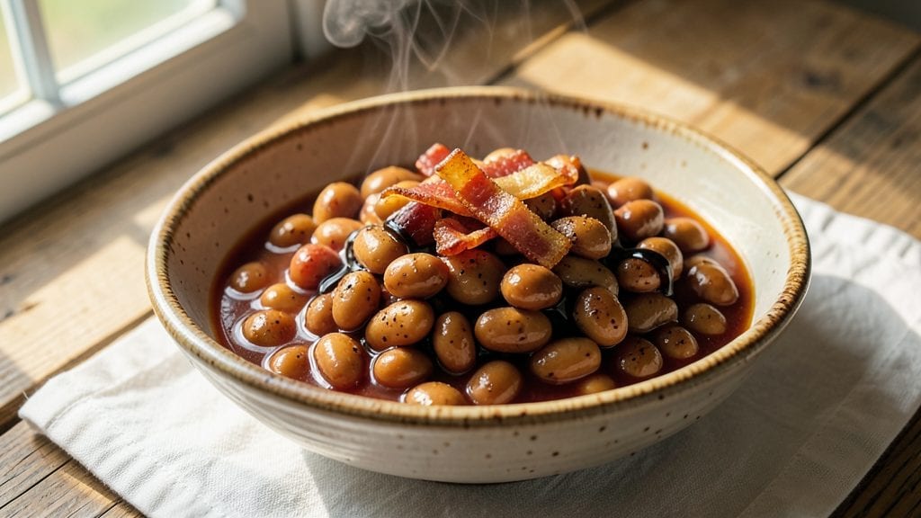 Doctored-Up Bush's Baked Beans Recipe: Smoky Molasses and Bacon Crunch in One Pot