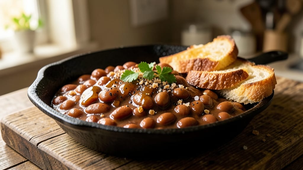Grandma Jean's Baked Beans Recipe: Smoky Molasses-Kissed Crunch With Bacon Bits
