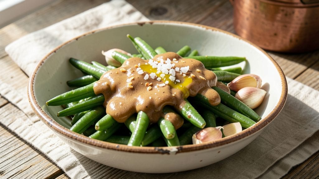 Grandma's Green Beans Recipe: Crisp-Tender With Almond Butter Finish