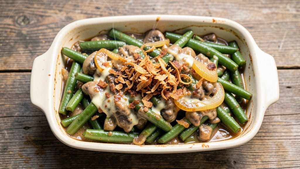 Green Bean Casserole Recipe With Worcestershire Sauce: Umami Depth and Crispy Top Magic