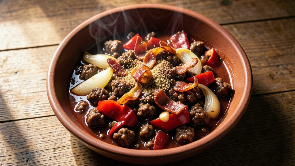 Hormel Chili No Beans Copycat Recipe: Spiced-To-Perfection, Bacon-Infused Bowl