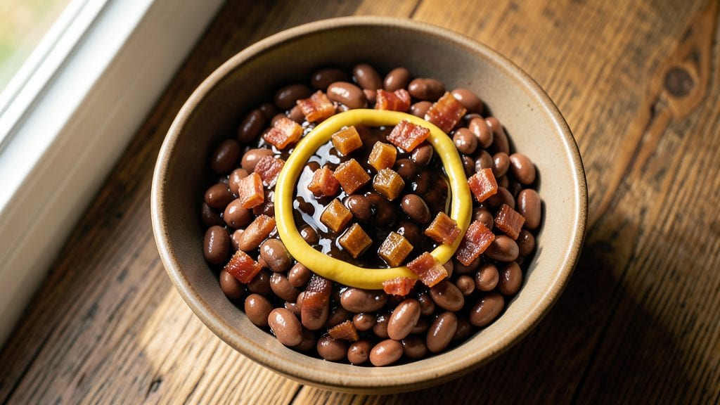 KFC Beans Recipe: Slow-Simmered Sweetness with Bacon Bits