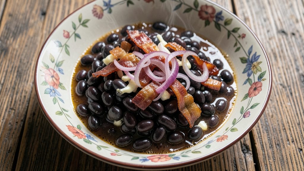 Swamp Beans Recipe: Smoky Molasses-Kissed Crunch With Bacon Bits